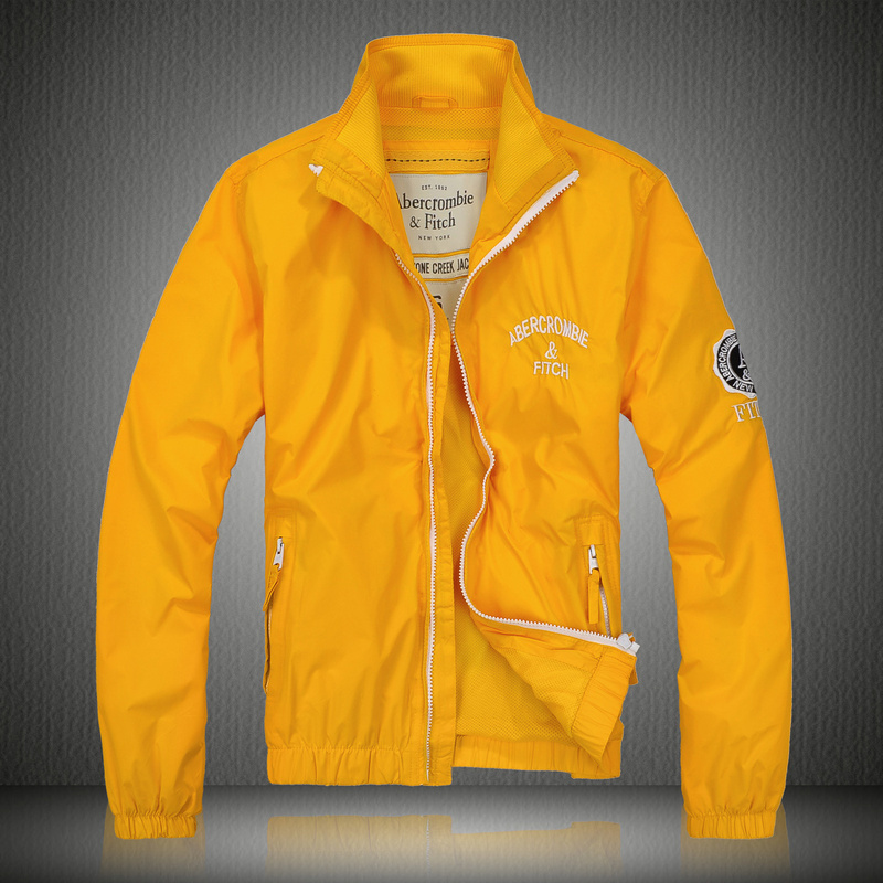 Veste Abercrombie & Fitch Homme Pas Cher en Jaune